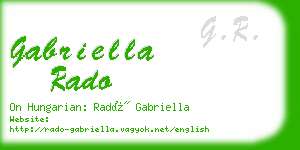 gabriella rado business card